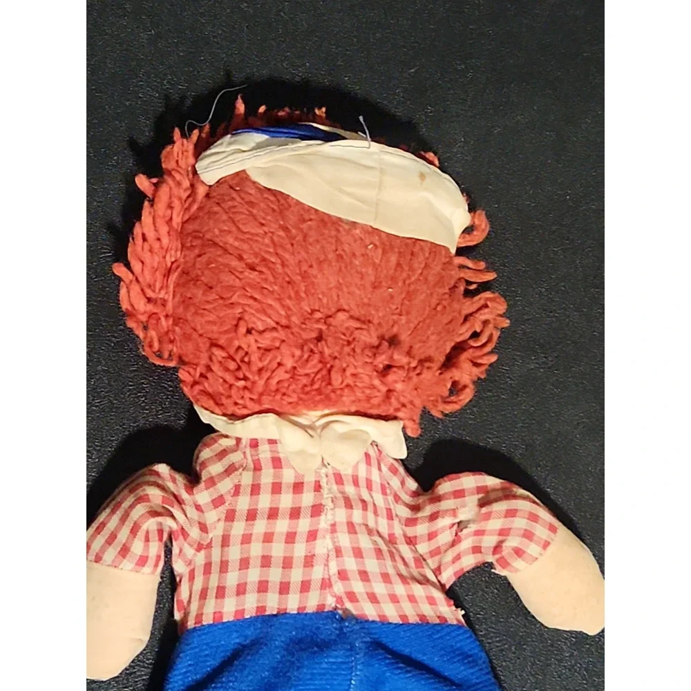 Vintage Knickerbocker Raggedy Andy Doll Original Outfit Stuffed Plush Toy